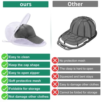 Le sac de nettoyage de la casquette de base-ball avec le porte-casquette