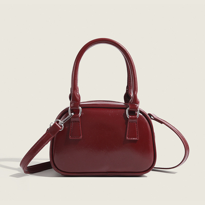 Nouveau sac à main de mode coréen rétro PU petit sac à corps crossbody sac de bowling
