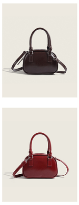 Nouveau sac à main de mode coréen rétro PU petit sac à corps crossbody sac de bowling