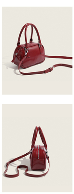 Nouveau sac à main de mode coréen rétro PU petit sac à corps crossbody sac de bowling
