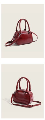 Nouveau sac à main de mode coréen rétro PU petit sac à corps crossbody sac de bowling