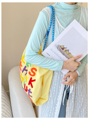 Sac à main de grande capacité de style coréen en tout-en-un sac à épaule de femme portable sac de magasinage à main
