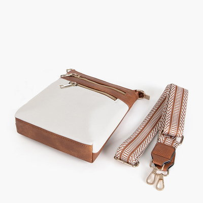 Nouveau bracelet détachable en jacquard couleur rétro PU sac de cuir pour le corps