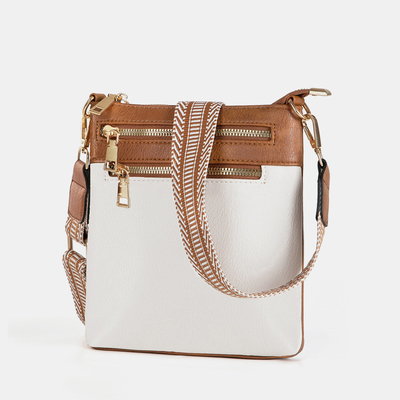 Nouveau bracelet détachable en jacquard couleur rétro PU sac de cuir pour le corps