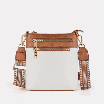 Nouveau bracelet détachable en jacquard couleur rétro PU sac de cuir pour le corps