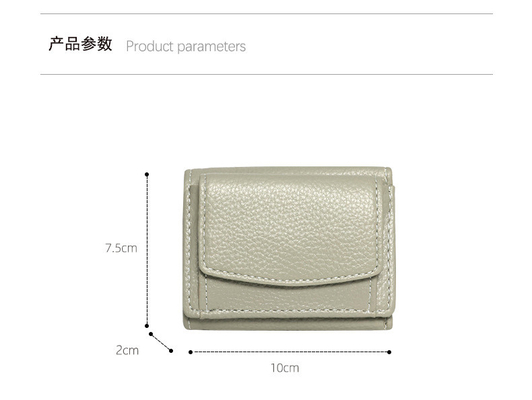 Petit porte-monnaie étudiant LYCHEE PRINT porte-monnaie de femme carte de crédit sac de change sac d'argent porte-monnaie clip