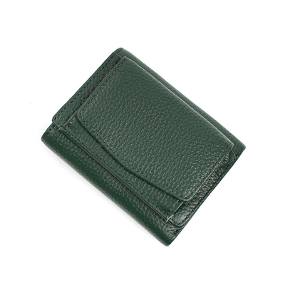 PULPET ANTI-ROUBLE PULPET en cuir féminin PULPET de carte courte PULPET à trois plis PULPET petit RFID MINI PULPET en cuir de vache PULPET transfrontalier