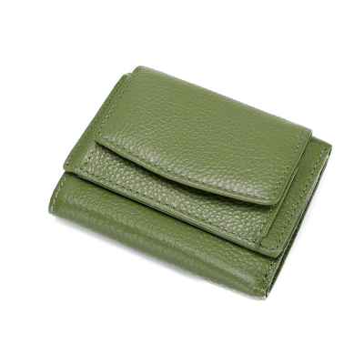 PULPET ANTI-ROUBLE PULPET en cuir féminin PULPET de carte courte PULPET à trois plis PULPET petit RFID MINI PULPET en cuir de vache PULPET transfrontalier