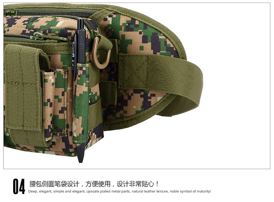 CAMO D'extérieur Petite ceinture de taille peut être détachable Trois usages Combinaison de ceinture de taille SPORTS TACTICAL