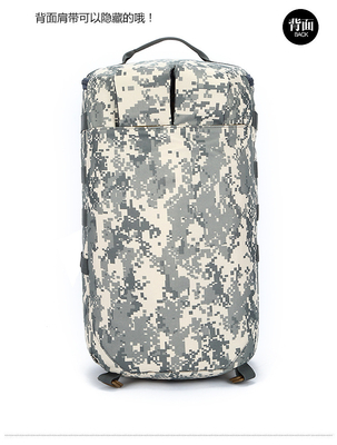 CAMO double épaule seau sac de grande capacité extérieur CAMO sac à dos épaule simple corps croisé sac à dos de voyage sac à main