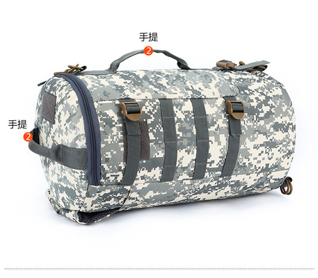CAMO double épaule seau sac de grande capacité extérieur CAMO sac à dos épaule simple corps croisé sac à dos de voyage sac à main