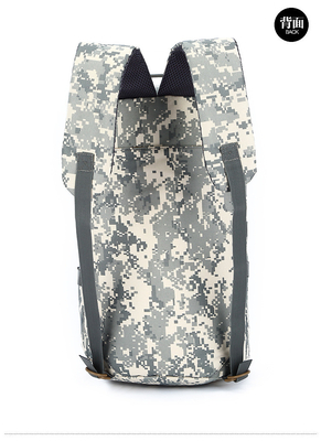 CAMO double épaule seau sac de grande capacité extérieur CAMO sac à dos épaule simple corps croisé sac à dos de voyage sac à main