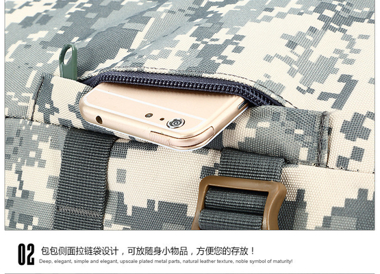 CAMO double épaule seau sac de grande capacité extérieur CAMO sac à dos épaule simple corps croisé sac à dos de voyage sac à main