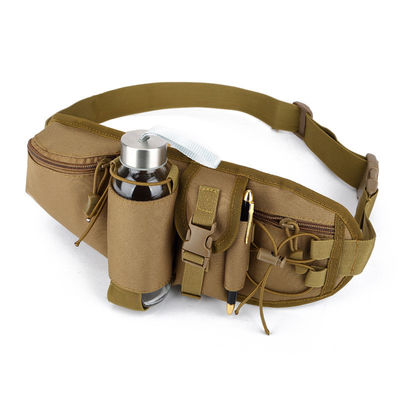 Sac de sport en plein air Tactique camouflage taille avec matériau imperméable ceinture réglable et conception pratique porte-gobelets d'eau