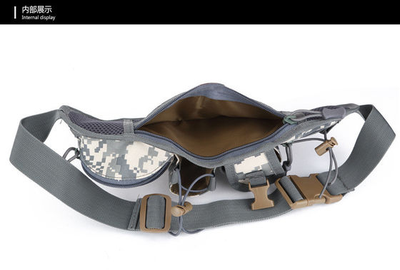 Sac de sport en plein air Tactique camouflage taille avec matériau imperméable ceinture réglable et conception pratique porte-gobelets d'eau