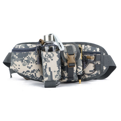 Sac de sport en plein air Tactique camouflage taille avec matériau imperméable ceinture réglable et conception pratique porte-gobelets d'eau