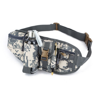 Sac de sport en plein air Tactique camouflage taille avec matériau imperméable ceinture réglable et conception pratique porte-gobelets d'eau