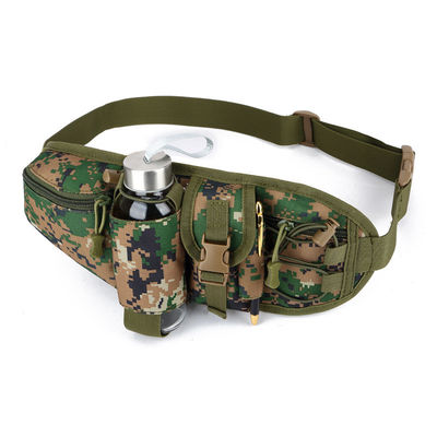 Sac de sport en plein air Tactique camouflage taille avec matériau imperméable ceinture réglable et conception pratique porte-gobelets d'eau