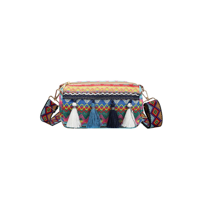 Mode NATIONAL CHINÉE style épais épaule ceinture coussin sac transversale sac rayé sac d'épaule sac de femme