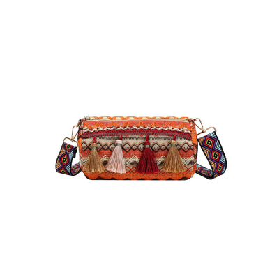 Mode NATIONAL CHINÉE style épais épaule ceinture coussin sac transversale sac rayé sac d'épaule sac de femme