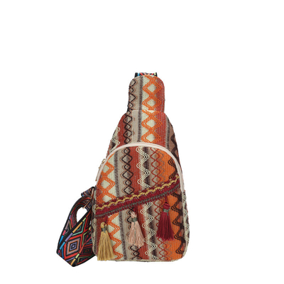 Nouveauté de la mode chinoise sac à main à épaule unique sac à main croisé rouge simple style ethnique petit sac texturé sac à poitrine sac de femme