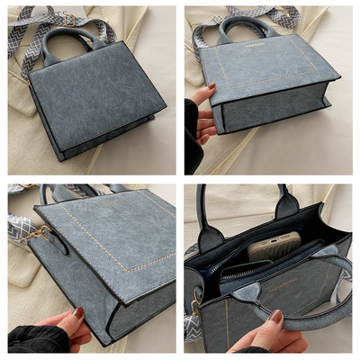 VINTAGE CHIC TEXTURED LETTER TOTE BAG sac de femme 2024 Nouveau sac à main de mode de grande capacité