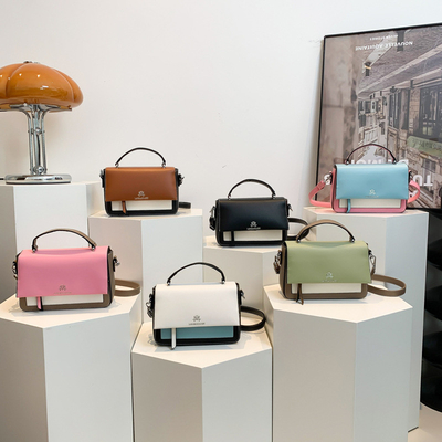 2024 PRIMÈRE ET ÉTÉ NOUVEAUTE MODE petit sac carré sac à épaule unique sac à main couleur assortie sac à corps croisé