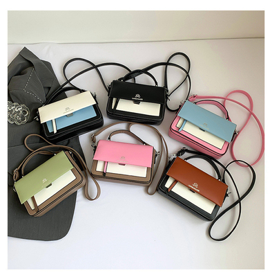 2024 PRIMÈRE ET ÉTÉ NOUVEAUTE MODE petit sac carré sac à épaule unique sac à main couleur assortie sac à corps croisé