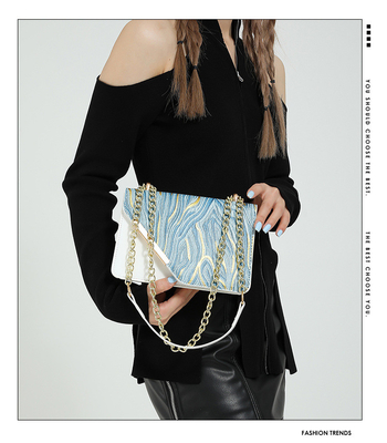 Sac de la nouvelle mode de la femme petit sac carré en gros de niche simple rétro sable rapide tout seul épaule crossbody cha
