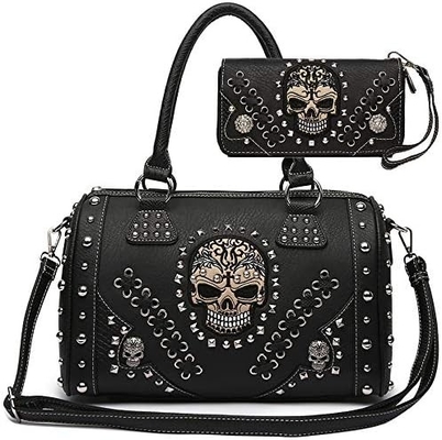 Le jour de la mort du punk art sac à main ceinture amovible femme sac à main sac à épaule sac portefeuille