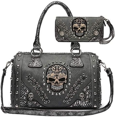 Le jour de la mort du punk art sac à main ceinture amovible femme sac à main sac à épaule sac portefeuille