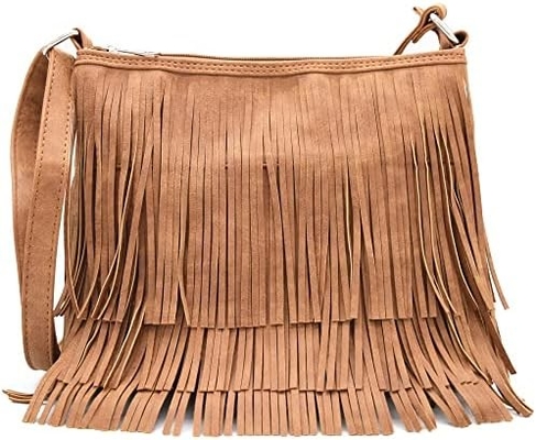 Mode western cowgirl style cuir frange crossbody sacs à main femmes porte-monnaie pays tous les jours sac à épaule