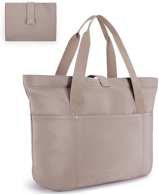 Sac à main pour femmes, sac à main pliable avec fermeture à glissière, sac à épaule grand, sac à main haut pour les voyages, le travail