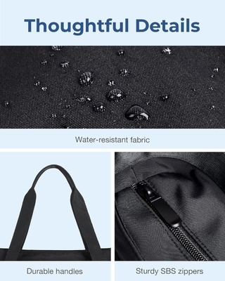 Sac à main pour femmes, sac à main pliable avec fermeture à glissière, sac à épaule grand, sac à main haut pour les voyages, le travail