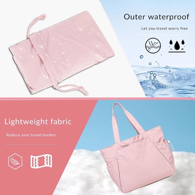BTOOP TOTE BAG pour les femmes, sacs de gym de plage pliables, sacs de magasinage légers pour les voyages, le travail