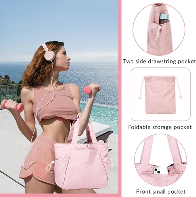 BTOOP TOTE BAG pour les femmes, sacs de gym de plage pliables, sacs de magasinage légers pour les voyages, le travail