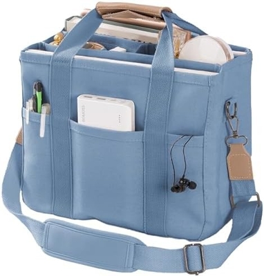 Sac à main en toile avec plusieurs poches Sac à main crossbody pour femmes Sac à main tendance à l'épaule Tout Sac à main avec Compart