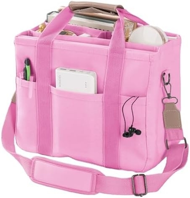 Sac à main en toile avec plusieurs poches Sac à main crossbody pour femmes Sac à main tendance à l'épaule Tout Sac à main avec Compart