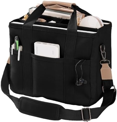 Sac à main en toile avec plusieurs poches Sac à main crossbody pour femmes Sac à main tendance à l'épaule Tout Sac à main avec Compart