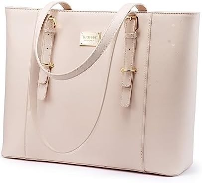 Lovevook sac à ordinateur pour femmes, sac à ordinateur en cuir structuré, sac à main de travail professionnel, choix de professeur/avocat,