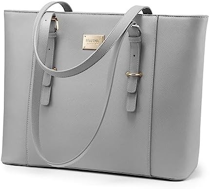 Lovevook sac à ordinateur pour femmes, sac à ordinateur en cuir structuré, sac à main de travail professionnel, choix de professeur/avocat,
