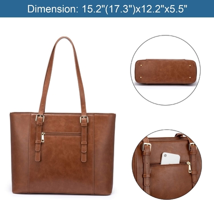 Lovevook sac à ordinateur pour femmes, sac à ordinateur en cuir structuré, sac à main de travail professionnel, choix de professeur/avocat,
