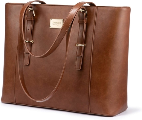Lovevook sac à ordinateur pour femmes, sac à ordinateur en cuir structuré, sac à main de travail professionnel, choix de professeur/avocat,