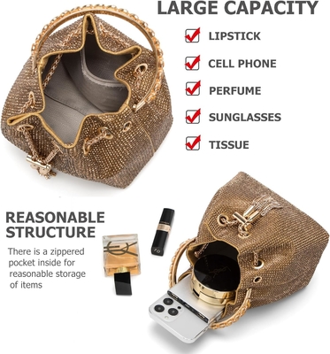 Sac à main en strass pour femmes sac à main en éclaboussure sac à dos pour soirée mariage bal