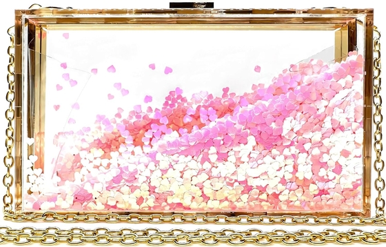 JeVenis magical séquins transparents sac à main de soirée sac à main pour la fête Prom mariée