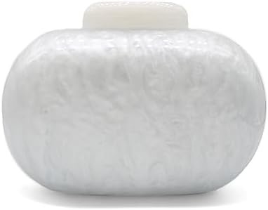 Sac d'embrayage de soirée acrylique pour femmes, forme coquille, épaule, sac transversale, sac à main, sac à main en marbre