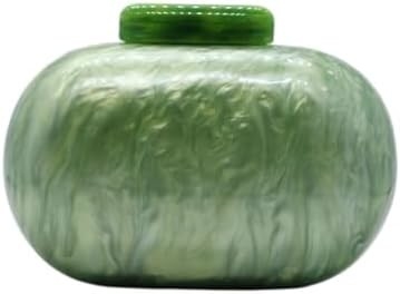 Sac d'embrayage de soirée acrylique pour femmes, forme coquille, épaule, sac transversale, sac à main, sac à main en marbre