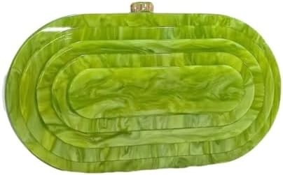 Sac d'embrayage de soirée acrylique pour femmes, forme coquille, épaule, sac transversale, sac à main, sac à main en marbre
