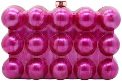 Sac d'embrayage de soirée acrylique pour femmes, forme coquille, épaule, sac transversale, sac à main, sac à main en marbre