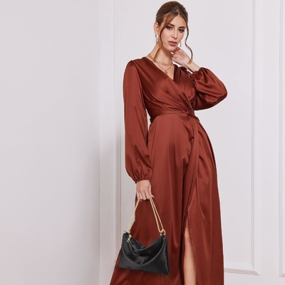 Sac de soirée en satin sac à main sac à main pour femmes sac d'épaule de mariage avec 2 chaînes pour cocktail formal